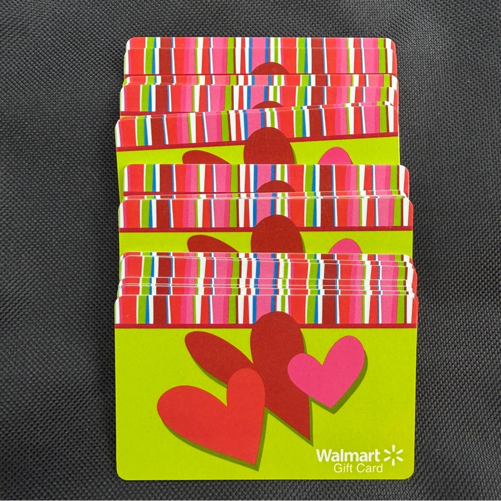 Lot Of 26 Walmart  Happy Valentine's Day  Gift Cards ($0) No Value (Never Used)